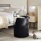 Black Woven Rope Laundry Basket Hamper for Clothes Tall Modern Blanket Storage Basket in Living Room Bedroom